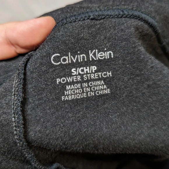 Calvin Klein Power Stretch Dress Pant / Elevated Athleasure Grey Woman Small - Picture 4 of 7
